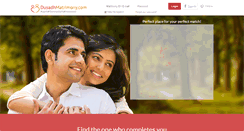 Desktop Screenshot of dusadhmatrimony.com